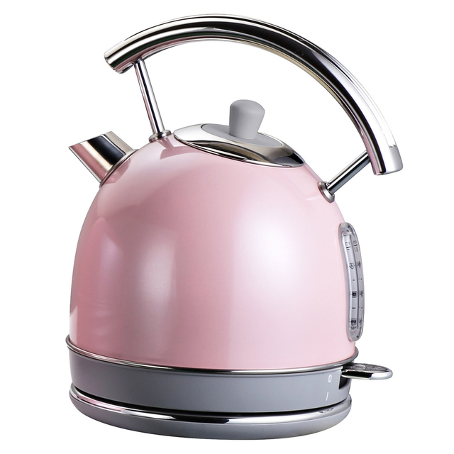 Dome Shape Electric Kettle 1.8l with Chromed Handle