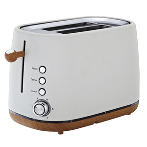 Stainless Steel 2-slice Toaster with Chromed Decoration