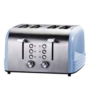 4 Slice Toaster with 6 Bread Shade Setting Wide Slot