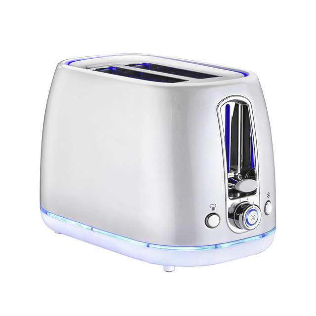 Extra Wide Slot 2-slice Toaster with Led Strip Lluminated