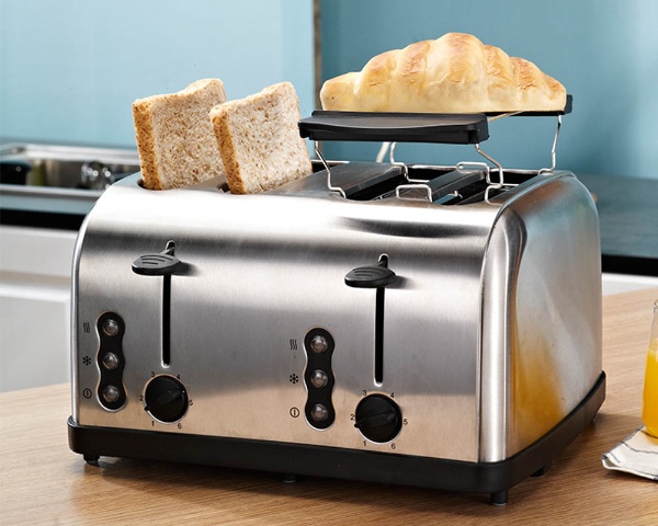 Stainless Steel 4 Slice Toaster