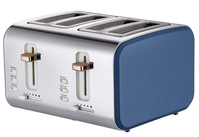 4 Slice Stainless Steel Toaster 