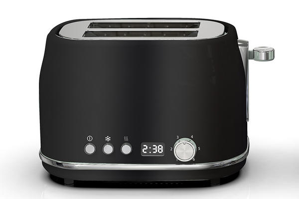 2-slice Stainless Steel Toaster with Led Display